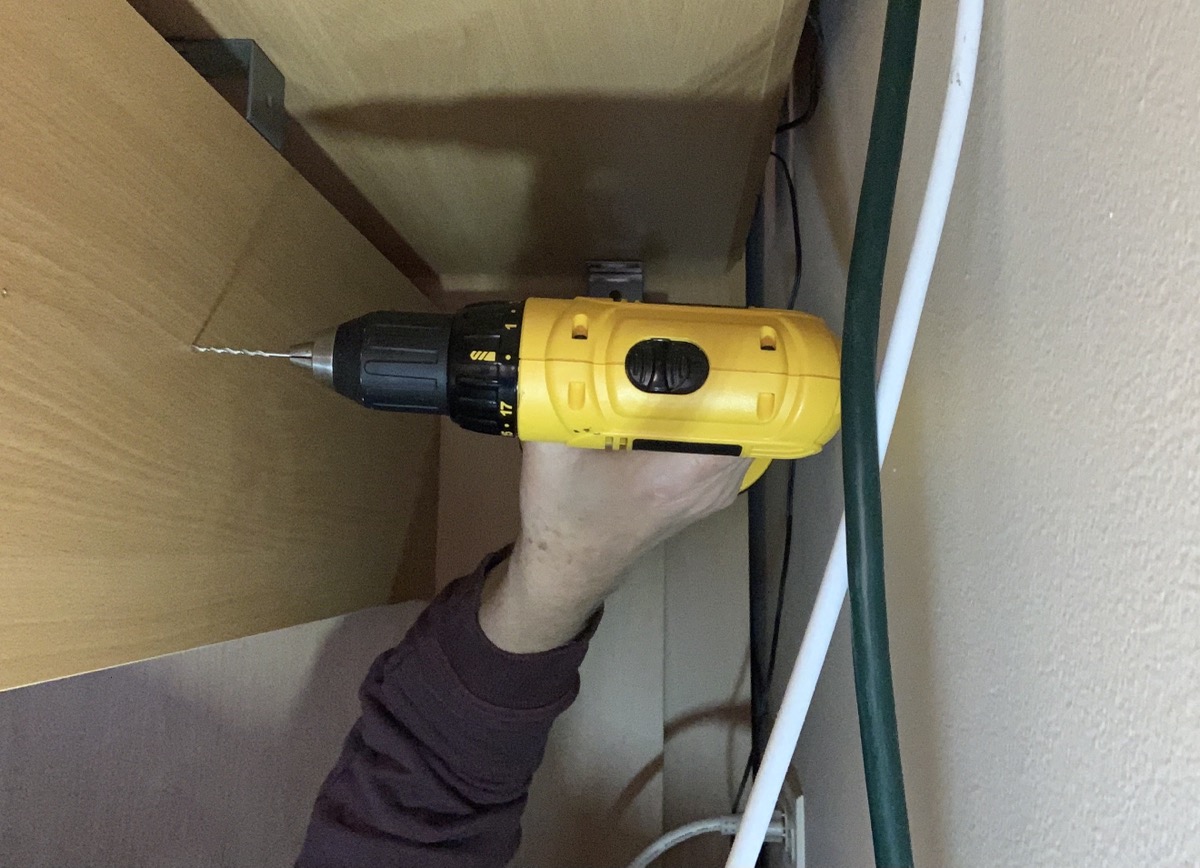 Myself and a shelf All this